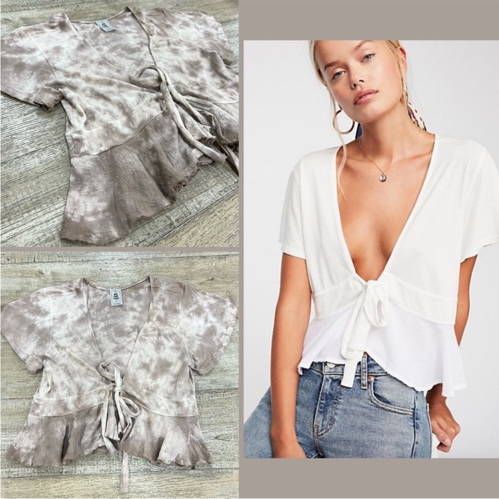 Free People Knot Me Tee In Tie Dye